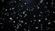 Abstract snowflake and white bokeh particles floating illustration background. Shimmering dust spin randomly in the air.
