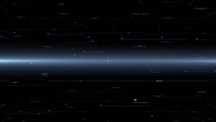 Fototapete - HUD Digital Cyberspace Futuristic Graphic User Interface Telecommunication Information Display. UI, GUI illustration background.