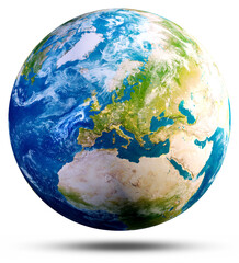 Wall Mural - europe planet earth. elements of this image furnished by nasa