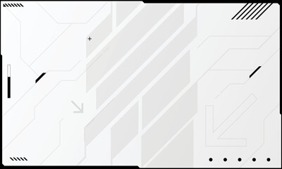 Futuristic hud interface screen design