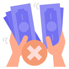 Sticker - counting money icon