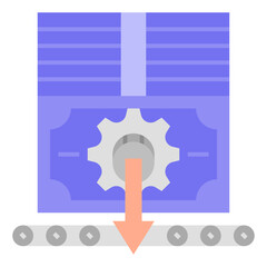 Poster - decrease banknote icon