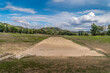 View of the ancient stadium of the Olympic games in Olympia Greece