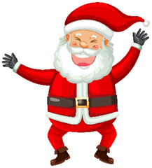 Sticker - Happy Santa Claus cartoon character