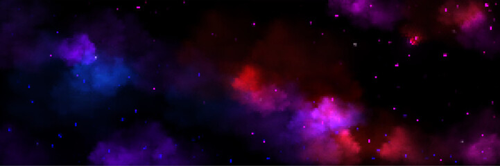 Wall Mural - nebula, twinkle, stardust in galaxy, space background with stars and colorful clouds. , deep cosmos,