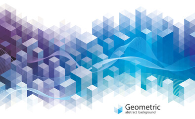 Aufkleber - Geometric modern pattern of urban architecture abstract background.