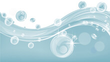 A Water Splash Or Soap Border Frame Bubble Background