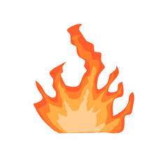 Flat fire flame illustration