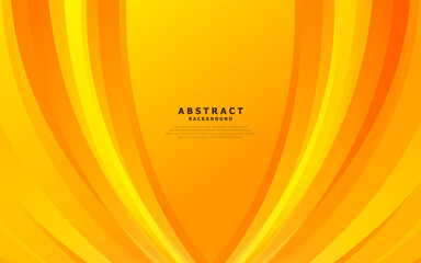 Wall Mural - Orange Abstract Vector Background. Wave Background. Vector Illustration