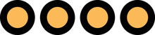 Four Dots Vector Icon Which Is Suitable For Commercial Work And Easily Modify Or Edit It
