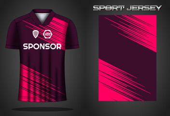 Soccer jersey sport shirt design template