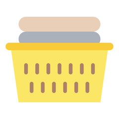 Wall Mural - laundry basket wash cloth cleaning icon