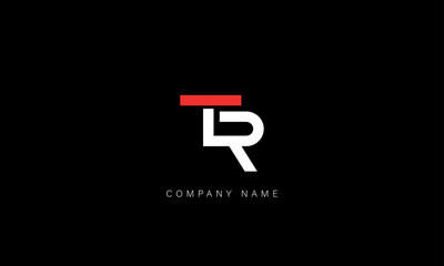 TR, RT Abstract Letters Logo Monogram