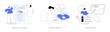 © Visual Generation - Inactive lifestyle problems abstract concept vector illustrations.