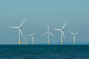 Sticker - View of the Offshore wind power systems off the western coast of Taiwan.
Offshore wind power systems in Taiwan.