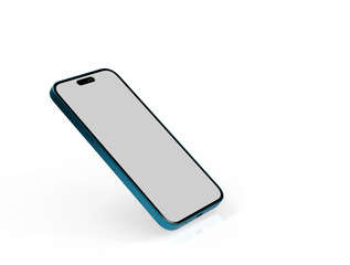 Poster - 3d render illustration hand holding the white smartphone