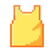Pixel Illustration of a yellow tank top