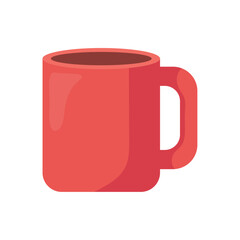 Poster - coffee in red mug