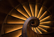 Wooden Spiral Staircase  