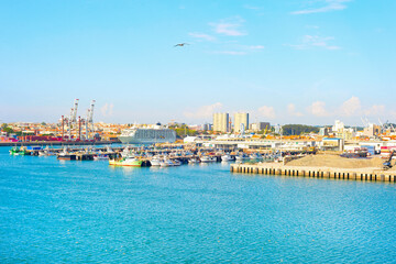 Wall Mural - Leixoes port boats logistics Porto