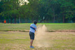 © Torychemistry - Golfer playing golf sport in golf course