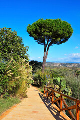 Poster - path leading to the Zungri Caves: Rock settlement vibo valentia calabria italy