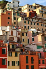 Sticker - colorful houses in island