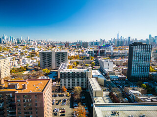 Wall Mural - Aerial Drone of Jersey City