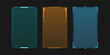 © Vuang - Hud frame futuristic game target borders scifi empty banners for text menu