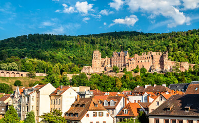 Canvas Print - View of Heidelberg Castle in Baden-Wurttemberg, Germany