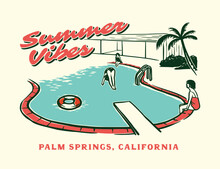 Vintage Summer Paradise Vacation Graphics For Posters T-shirts And Stickers