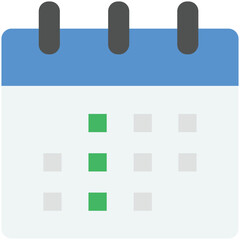 Sticker - Calendar Flat Illustration