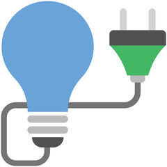 Poster - Bulb Flat Illustration