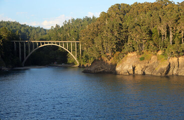 View at Russian Gulch Bridge, California