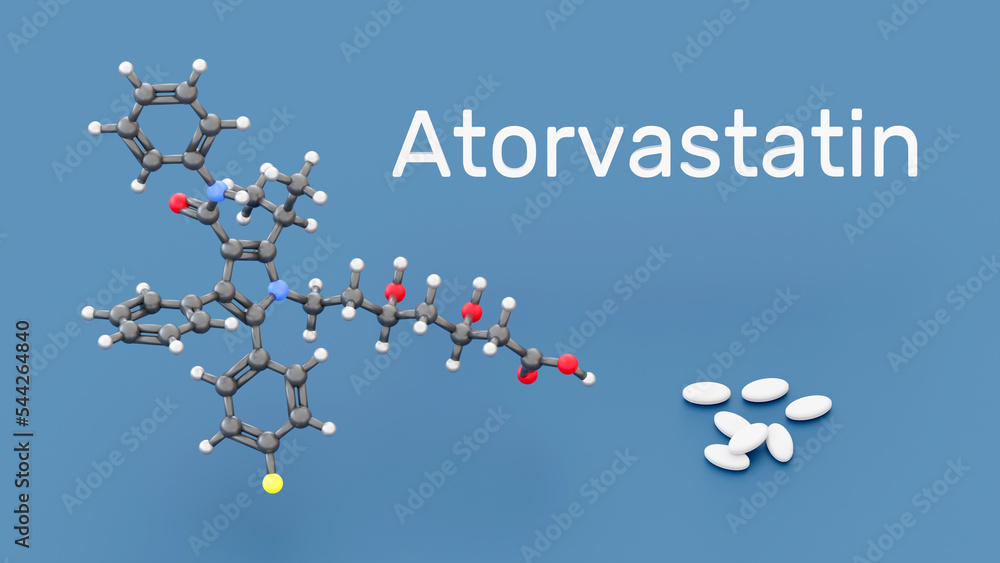 Atorvastatin statin medication used to prevent cardiovascular disease ...