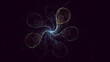 © BetiBup33 - 3D rendering abstract colorful fractal light background