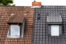 Side By Side Comparsion Of Before And After Roofing Job