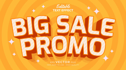 Wall Mural - Super promo for big sale typography premium editable text effect