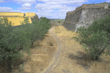 Wall Mural - View over Elvas fortifications, Alentejo, Portugal