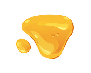 Wall Mural - bee honey drop and droplet. liquid fluid glossy caramel puddle, pool. gold amber maple syrup, sweet 