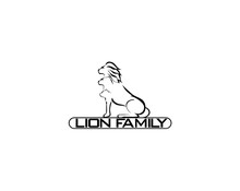 This Is A Vector Logo With An Image Or Design Of A Male Lion, A Lioness And A Lion Cub Facing The Same Direction, Which Can Be Used As A Symbol Or Logo.