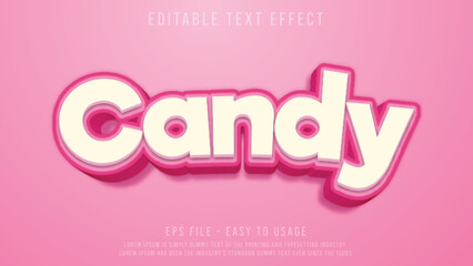 Sticker - Candy editable text effect