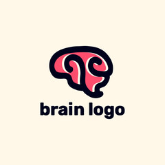 Wall Mural - Modern brain logo illustration design for your company or business