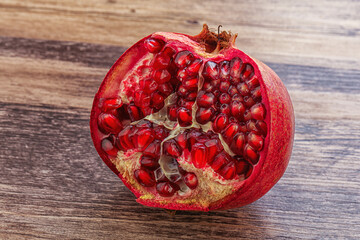 Ripe sweet rube pomegranate fruit