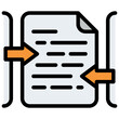 compare file document digital icon