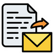 send file document digital icon