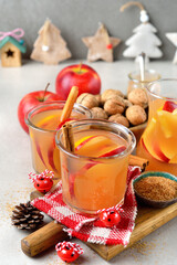 Wall Mural - Spicy festive apple cider