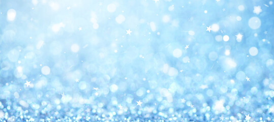abstract background blue color bokeh shine