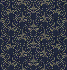 Art Deco geometric seamless pattern. Vintage 1920s wallpaper. Vector background in retro style , trendy and elegant design for wallpaper, wrapping paper, fabric, cover, package