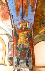 Canvas Print - Ancient Frescoes in Znamensky Cathedral